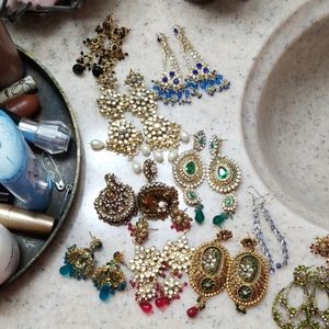 Bundle of Indian earrings